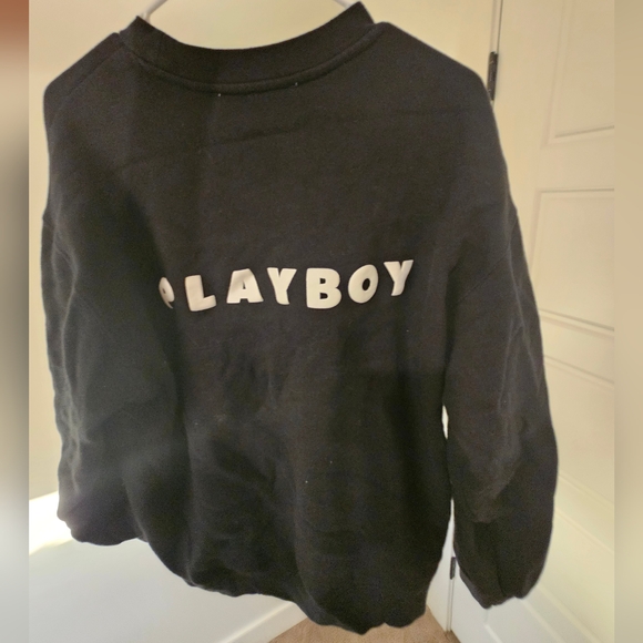 PLAYBOY Black Crewneck Sweater Casual Knit